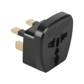 Putni adapter za Englesku (UK); 250V 13A crni