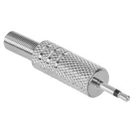Konektor 2,5mm muški mono za kabel; metalni