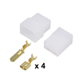 Konektor 4p muški+ženski za 2,5mm; spojnica