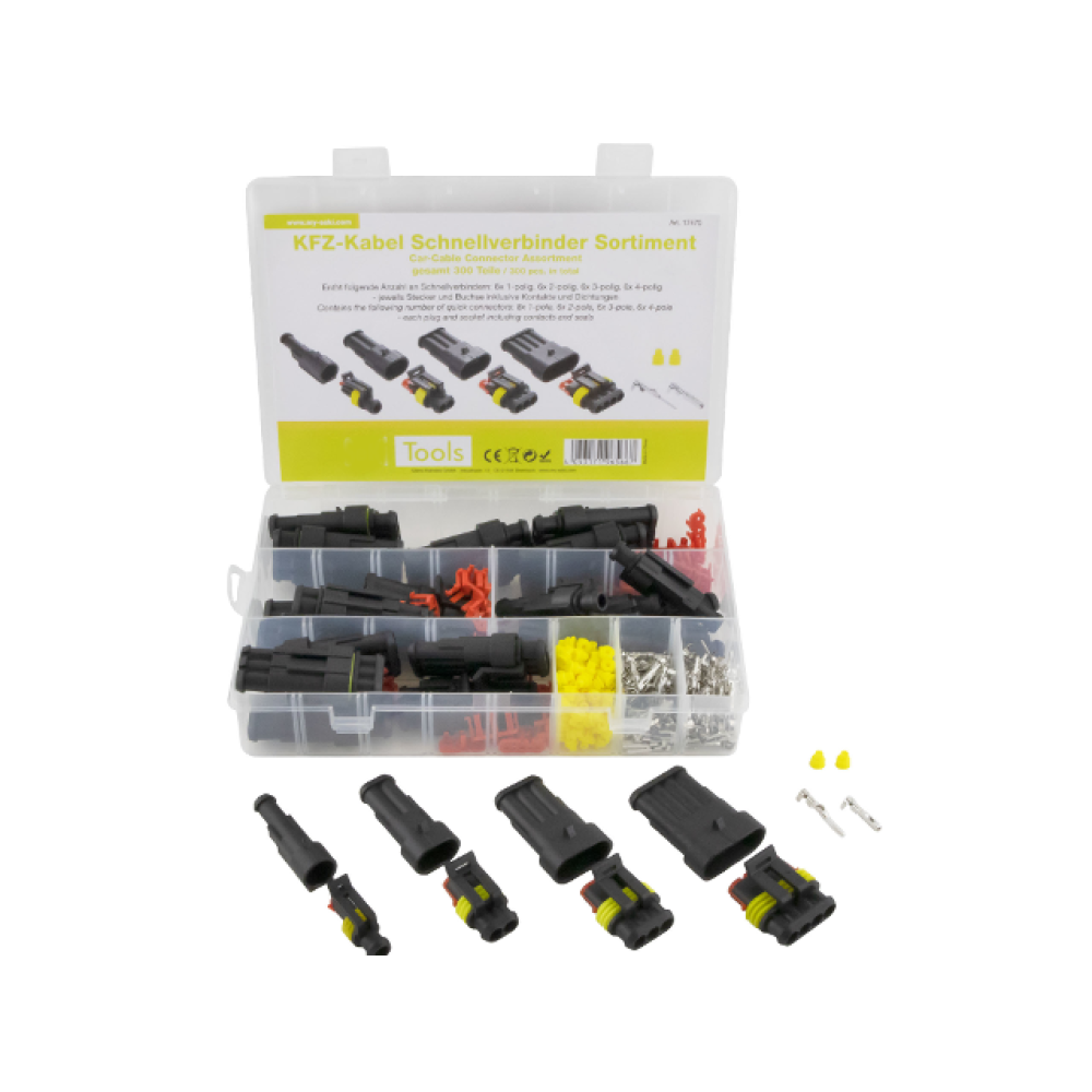 Auto konektor KFZ 1-4p SET 0,5-1,5mm2 vodoot. IP67 Auto konektor KFZ 1-4p SET 0,5-1,5mm2 vodoot. IP67