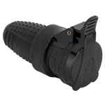 Utičnica 230VAC 16A šuko za kabel gumena IP44