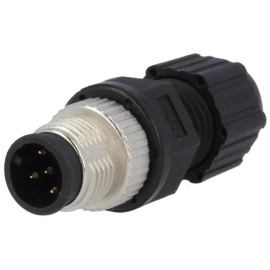 Konektor M12 5p 60V 4A IP68 muški za kabel; Amph.