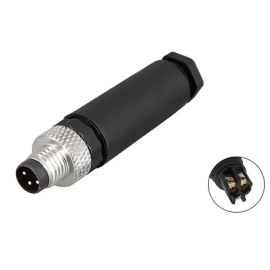 Konektor M8 3p 60V 3A IP67 muški za kabel