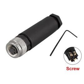 Konektor M8 4p 30V 3A IP67 ženski za kabel