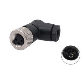 Konektor M8 3p 60V 3A IP67 ženski kutni za kabel