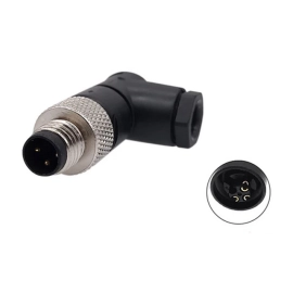 Konektor M8 3p 60V 3A IP67 muški kutni za kabel