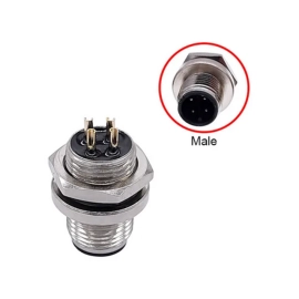 Konektor M12 4p 250V 4A 