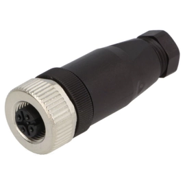 Konektor M12 PG7 4p 250V 4A IP67 ženski za kabel