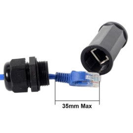 Spojnica za mrežni kabel 2xRJ45 CAT5e/6/7 STP IP68