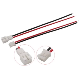 Konektor Micro JST PH2.0 2mm, 2p, M+Ž, par, kabel