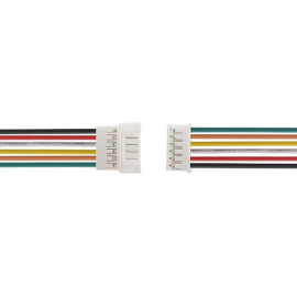 Konektor Micro JST PH2.0 2mm, 6p, M+Ž, par, kabel