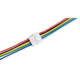 Konektor Micro JST PH 1,25mm, 6p, M+Ž, par, kabel