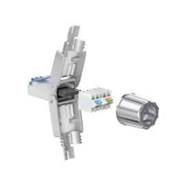 Utikač mikro 8/8 (RJ45) CAT6A bez krimpanja; oklop