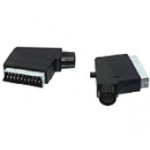 Adapter SCART 21p muški na 6p DIN ženski + switch