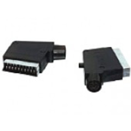 Adapter SCART 21p muški na 6p DIN ženski + switch