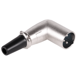 Konektor XLR 3p muški za kabel; kutni