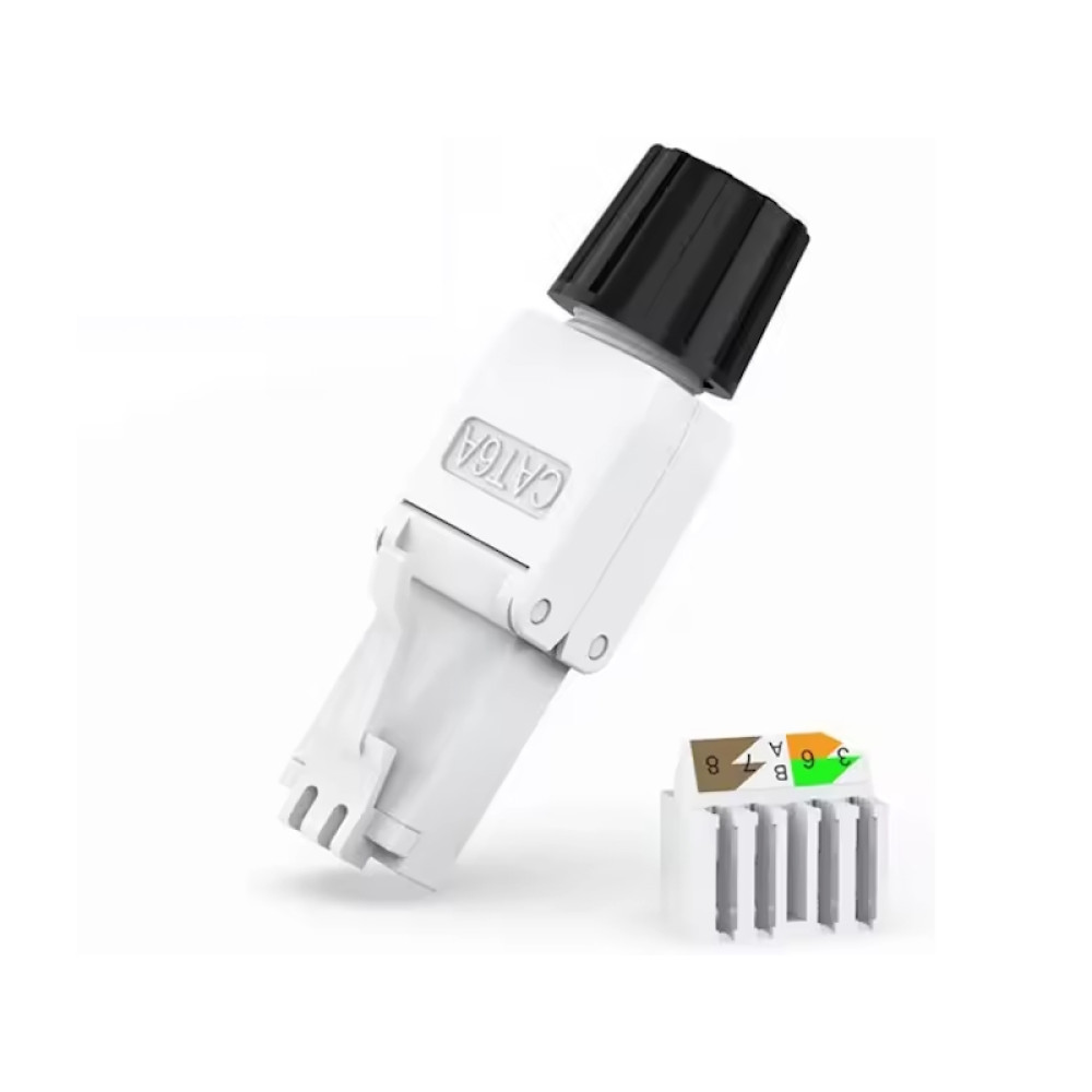 Utikač mikro 8/8 (RJ45) CAT6A bez krimpanja; plast