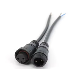 Konektor LED; IP67,  M16, 2p, M+Ž, par, kabel 20cm
