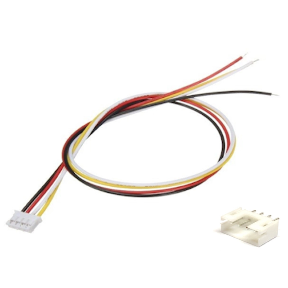 Konektor Micro JST PH 2,0mm 4p M+Ž par kabel 30cm