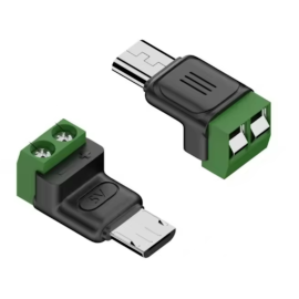 Konektor USB-Micro B muški sa stezaljkom vijak; PD