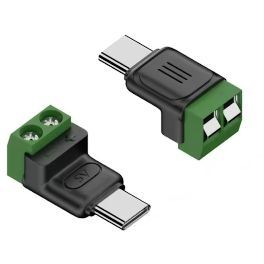 Konektor USB-C muški sa stezaljkom vijak; 5VDC 3A