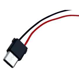 Konektor USB-C muški na žicama; za kućište