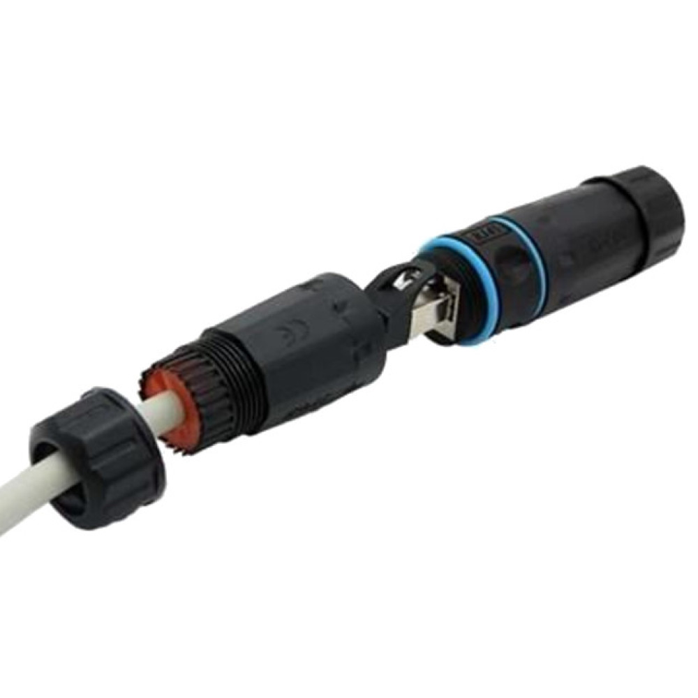 Spojnica za mrežni kabel 2xRJ45 ž. CAT6 STP IP68