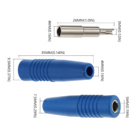Banana utičnica 4mm 6A 60VDC plava