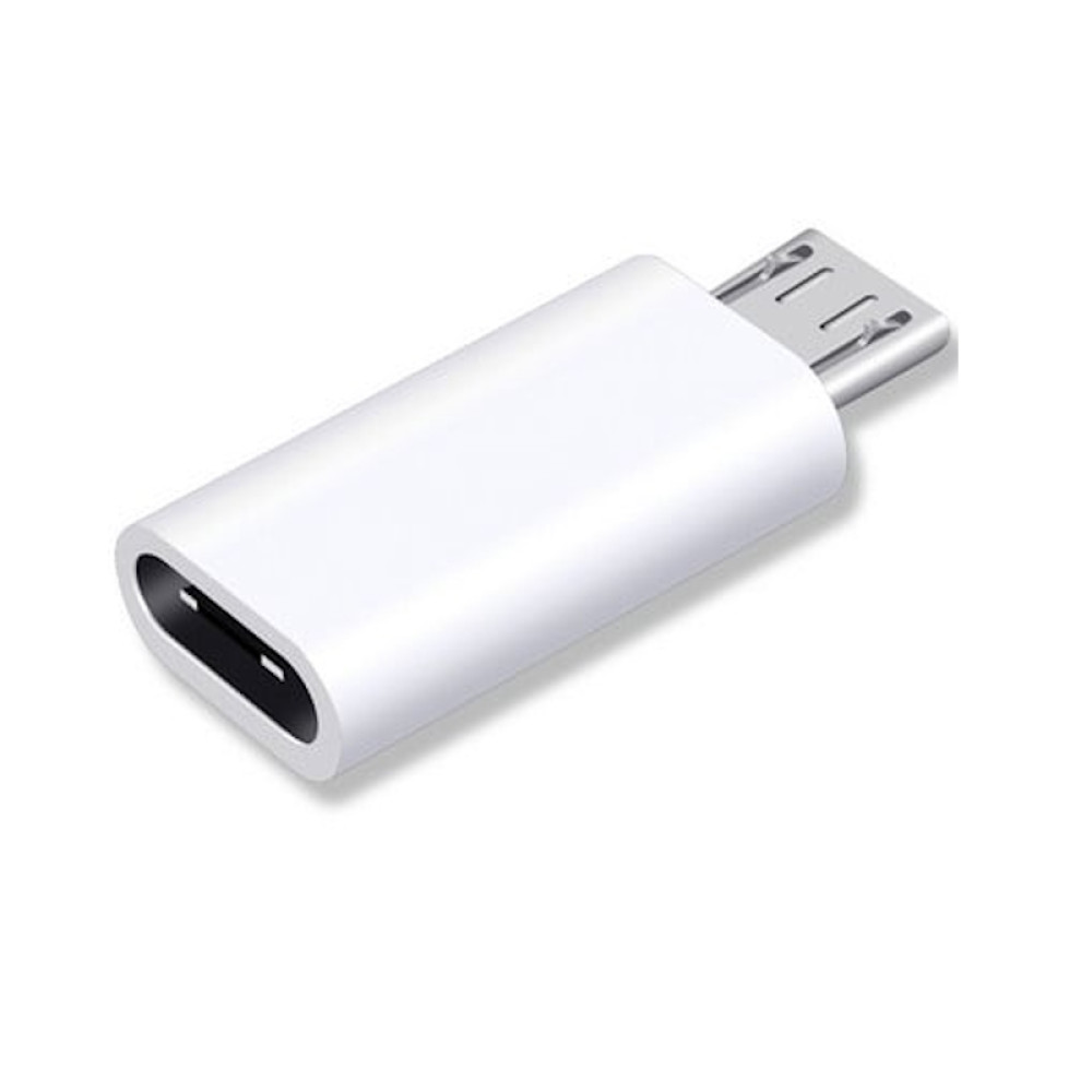 Adapter USB-C ženski na USB micro-B muški; bijeli