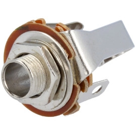 Konektor 6,35mm ženski stereo za šasiju; otvoreni