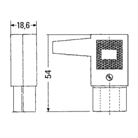Utičnica 230V 10A C13 za kabel; kutna; K+B