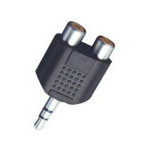 Adapter 3,5 stereo muški / 2xčinč ženski
