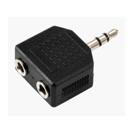 Adapter 3,5 stereo muški / 2x3,5 stereo ženski