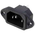 Utikač 230V 10A C14 za šasiju