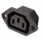 Utičnica 230VAC 10A C13 IEC60320 za šasiju