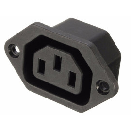 Utičnica 230VAC 10A C13 IEC60320 za šasiju