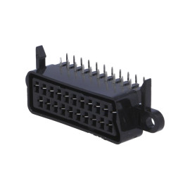 Konektor SCART 21p ženski za pločicu; kutni