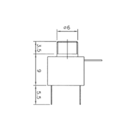 Konektor 3,5mm ženski mono za šasiju
