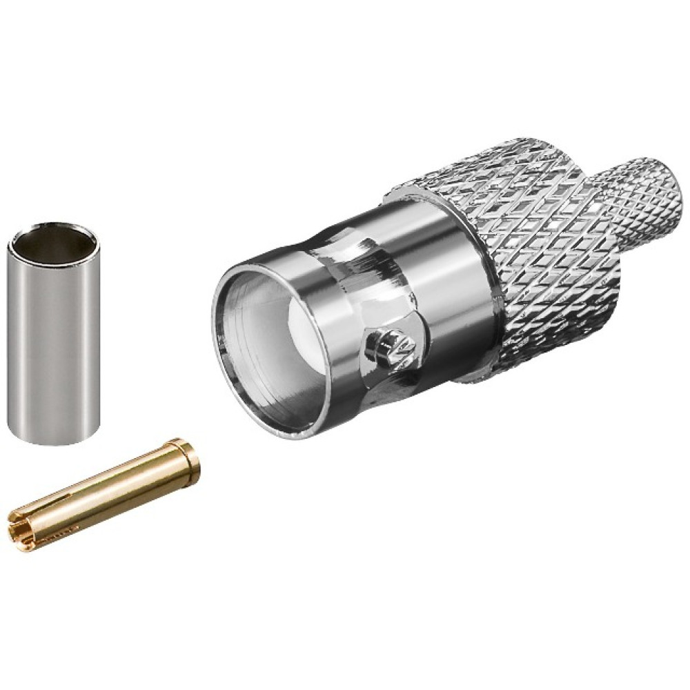 Konektor BNC ženski za kabel RG58; krimp Konektor BNC ženski za kabel RG58; krimp