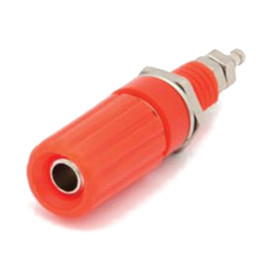 Banana utičnica 4mm / 44mm crvena