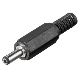 Utikač DC 3,4x1,4 L=9,5mm za kabel- - - - - - 
