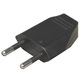 Utikač 230VAC za kabel obični crni