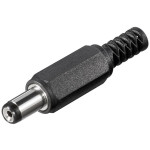 Utikač DC 5,5x1,7 L=10mm za kabel