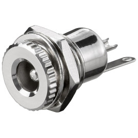 Utičnica DC 2,5mm 30VDC 5A za kućište metalna