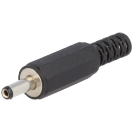 Utikač DC 3,4x1,3 L=9mm za kabel