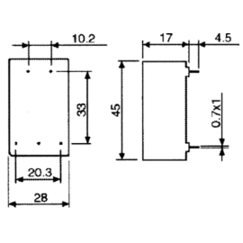 Filter strujni 230VAC 6,5A za pločicu