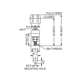 Banana utičnica 30A 60VDC 4mm plava