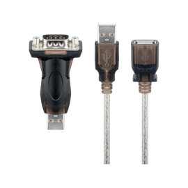 Adapter DB9 RS-232 muški / USB 2.0 A + kabel 1,5m