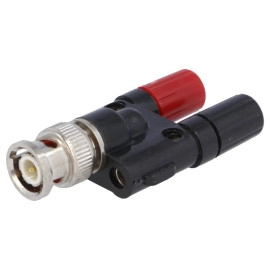 Adapter BNC muški / 2x banana ženska; 60VDC