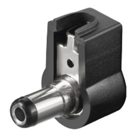 Utikač DC 5,5x2,5 L=9mm za kabel; kutni